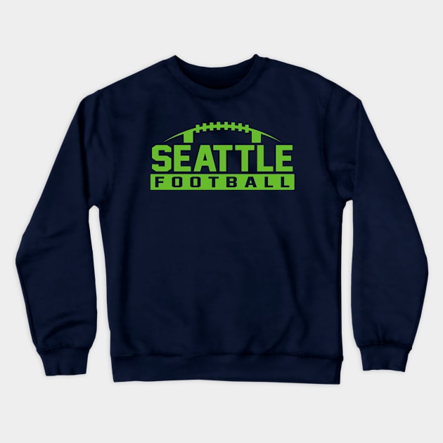 Seattle Football Crewneck Sweatshirt by CasualGraphic